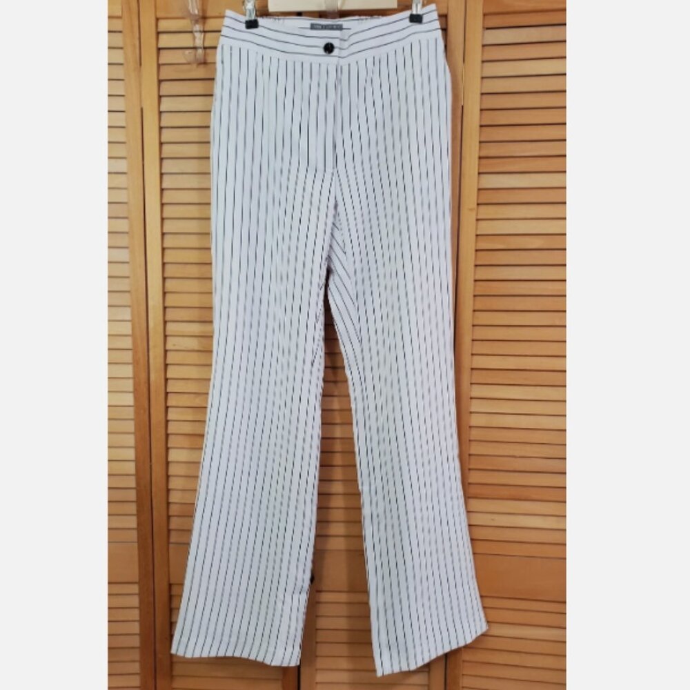 Jessica London Striped Bi-Stretch Pants 12W Tall - Picture 7 of 10